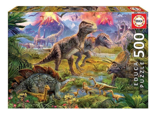 Rompecabeza Puzzle Dinosaurios X 500 Piezas Clementoni