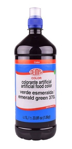 Colorante Líquido Verde Esmeralda L-370 1l