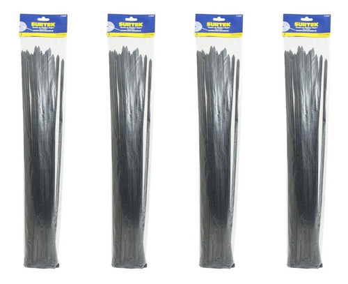 Kit De 200 Cinchos Plásticos 30 Cm X 4.6mm, Negro 