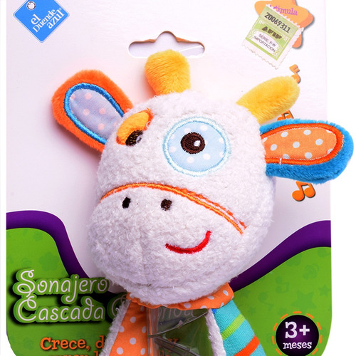 Imagen 2 de 8 de Sonajero Cascada De Colores Jirafa Para Bebe El Duende Azul