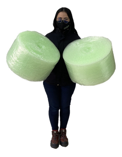 E 2 Rollos Plastico Burbuja Oxo - Biodegradable De 30cmx50m