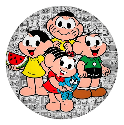 Capa De Painel Premium Quadrinhos Turma Bairro Pegue E Monte