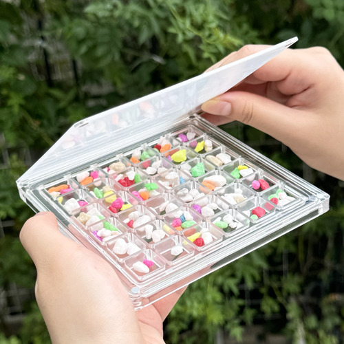 Caja De Presentación De Joyas De Acrílico Para Joyería, 3 Ca