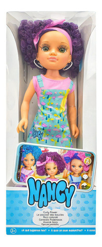 Nancy Curly Power Cabello Violeta 43cm Famosa Cd