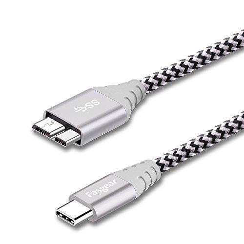 Cable Usb C A Micro B Gris