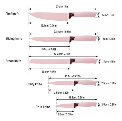 Utensilios De Cocina De Silicona Cuchillos Cucharas Tabla Rosa