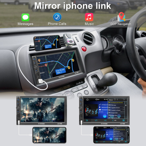 Estéreo Para Auto Mirrorlink 7 Inch Mp5 Con Cámara Pantalla