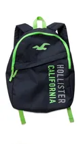 Comprar Mochila Hollister Azul E Verde 100% Original