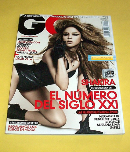 Shakira Revista Gq España Rafael Nadal Fangoria Alaska Leer 