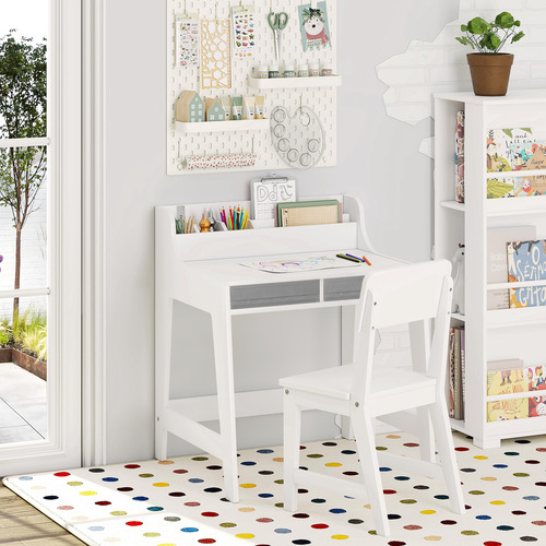 Utex Juego De Escritorio Y Silla Para Niños Escritorio De
