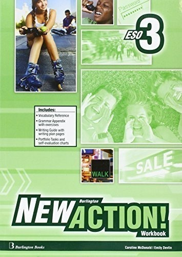 New Burlington Action 3 Workbook + Language Builder, De Vv. Aa.. Editorial Burlington, Tapa Blanda En Español