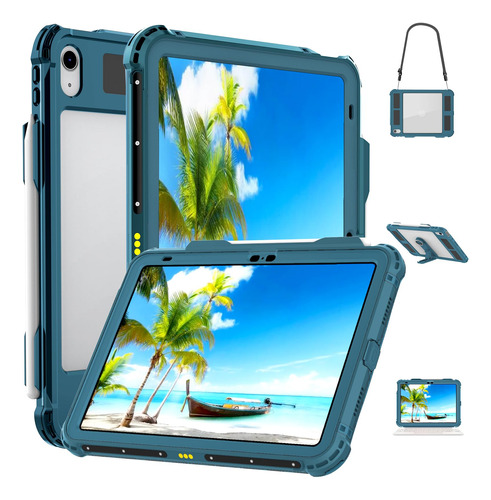 Shellbox Case Funda Impermeable Para iPad De 10.9 Pulgadas D