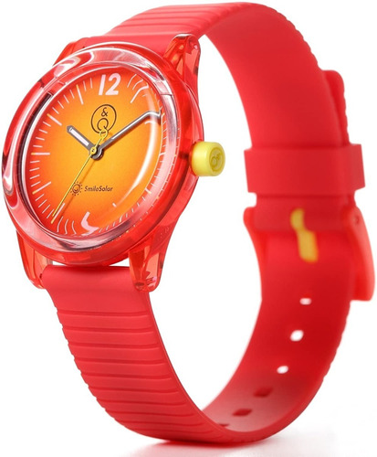 Reloj By Q&q Solar Mujer Sumergible 100m Silicona  