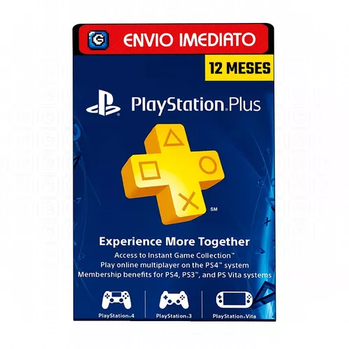 Cartão Psn Plus 12 Meses Br Brasil Brasileiro Playstation - Escorrega o  Preço