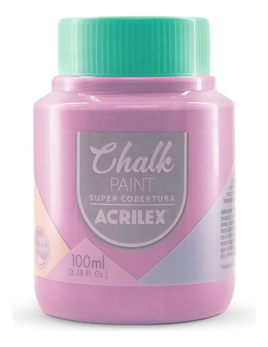 Tinta Acrílica Chalk Paint 100ml Acrilex Batom 857 Cor Batom