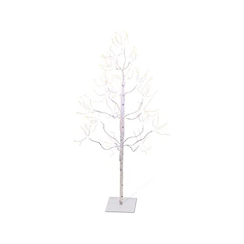 Árbol Navideño Led Blanco Birch De 3 Pies