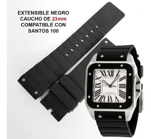 Correa Negra 23mm Compatible Santos 100 Envio Inmediato Cuotas