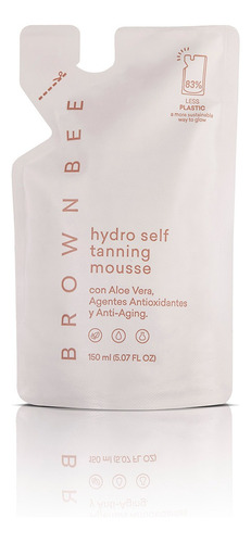 Autobronceante Hydro Mousse 150 Ml Refill Repuesto Brown Bee