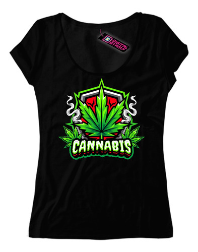 Remera Mujer Cannabis Marihuana Chala Can11 Dtg Premium