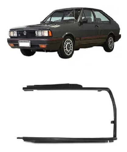 Friso Moldura Aro Farol Passat 1983 A 1988 Preto Le