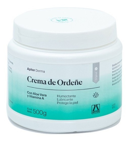 Crema De Ordeñe Apiter® 500g Con Aloe Vera Y Vitamina A