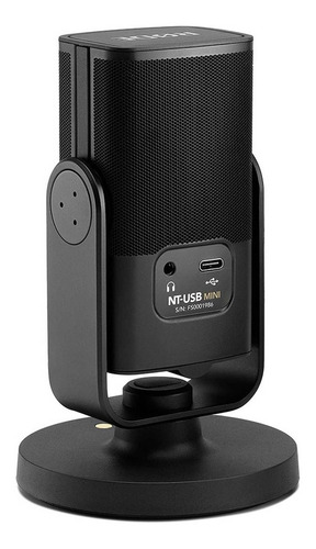 Micrófono Rode NT-USB Mini Condensador Cardioide color negro mate