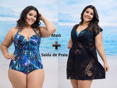 maios e saidas de praia plus size