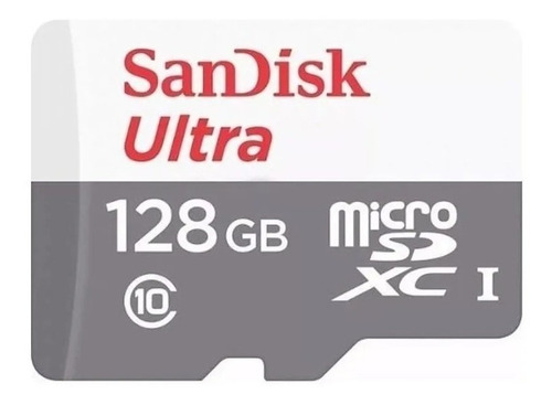 Imagen 1 de 5 de Memoria Micro Sd Ultra Sandisk 128gb Clase 10 Con Adaptador