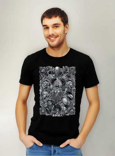 Playera Attack On Titan Diseño 169 Anime Playeras Beloma