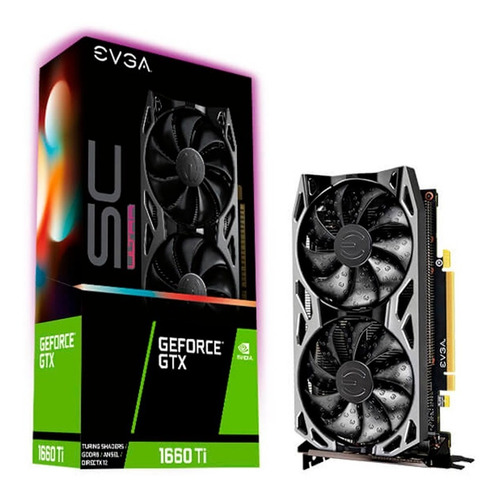 Placa De Videos Evga Gtx 1660 6gb Ti Sc Ultra Gaming Ddr6 Pc