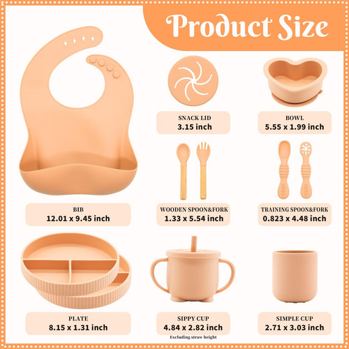 Set De Alimentación De Silicón Para Bebés Suministros Para D