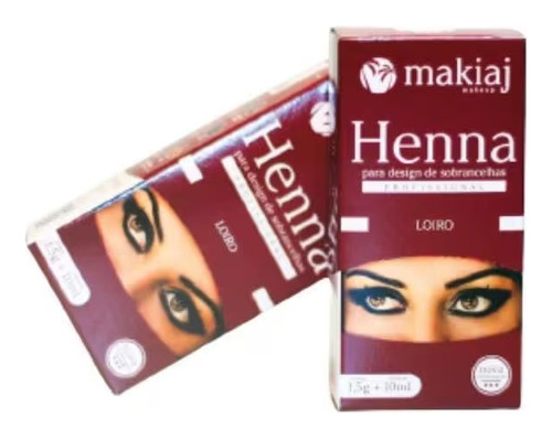 Henna Makiaj Para Cejas -  Tono Rubio