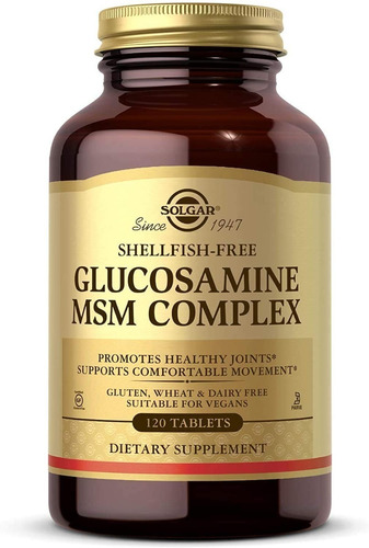 Solgar Glucosamina Msm - 120 Tabs - Unidad a $1699