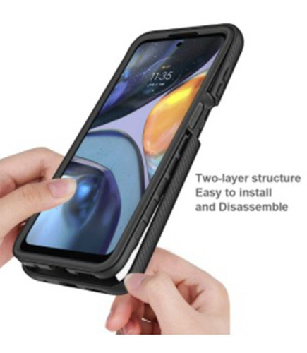 Capa Case Frente E Verso Protetora Para Celular Moto E32