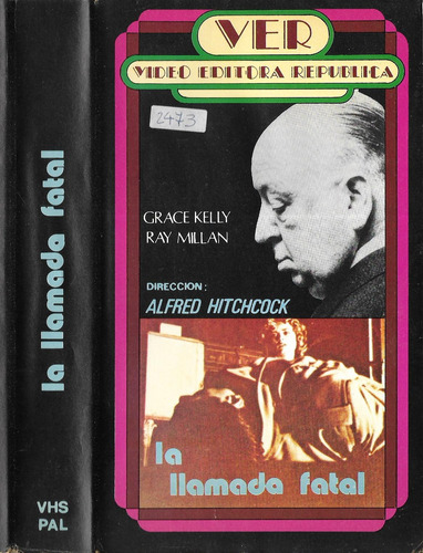 La Llamada Fatal Vhs Alfred Hitchcock Grace Kelly
