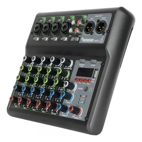 Mezcladora Audio 6canales Mixer Mini 6