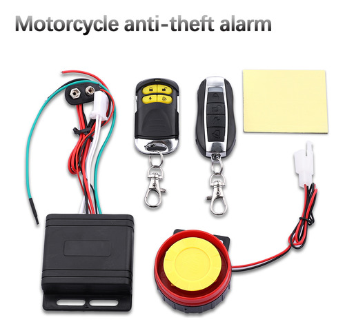 Sistema De Alarma Antirrobo Para Motocicleta De 12v , 125db