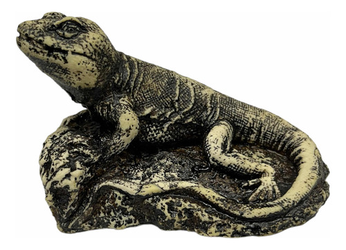 Reptiliano Escultura Reptil Gecko 