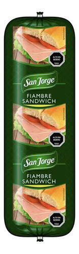 Fiambre De Jamon Sandwi Pza  San Jorge 3kg (1 Pieza ) -super