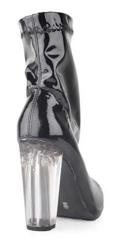 Imagen 3 de 8 de Botinetas Botas Botines De Mujer Cuero Charol Kea - Ferraro
