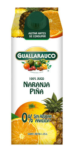 Jugo Naranja Piña Sin Azucar Añadida 1,75 L