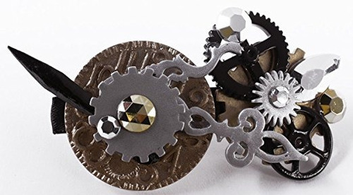 Abre Reloj Mecánico Engranajes De Steampunk Pinza De Pelo De