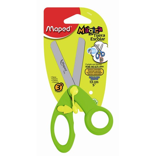 Tijera Mágica Escolar Maped 13cm Plastico/acero Var. Colores