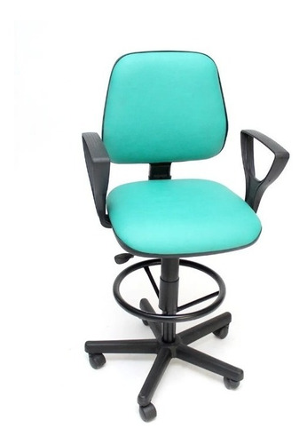 Silla Sillon Cajera Giratoria Brazos Alta Mostrador