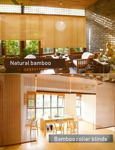 comprar Cortina Roller De Bambú 120x180 Más Kit De Instalación 