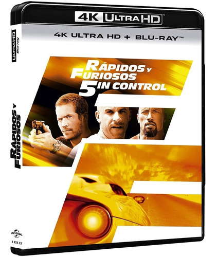 Rapidos Y Furiosos Sin Control Pelicula 4k Uhd + Blu-ray