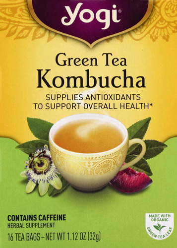 Yogi Tea, Verde Kombucha, 16 Ct