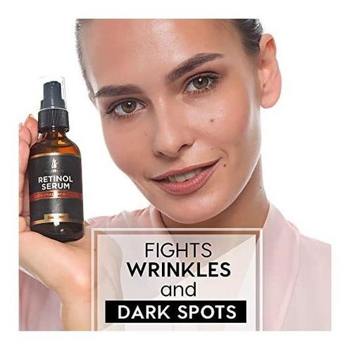 Imagen 3 de 6 de Serum De Retinol Y Ácido Hialurónico Antiedad Importado Usa