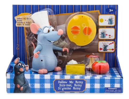 Figura Ratatouille Remy Sigueme 6 Pz Control Remoto Gris Ratatouille (Usado)