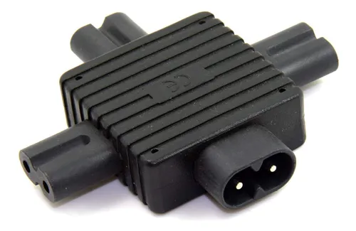 Strhowill Iec320 Figura 8 C8 Macho A 3x Hembra C7 Divisor Ad